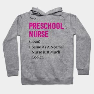 Preschool Nurse Assistant Back To School Elementary Nurse Hoodie